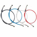 Motorcycle Braided Steel Brake Clutch Oil Hose Line Pipe Tube 50cm Red