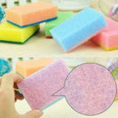 1PC Cleaning Sponge Brush 9*6*3CM Random color Y7X0 F1V0