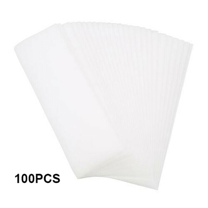 100X Non-woven Hair Removal Paper Depilatory Wax Strips Epilator Waxing Tools