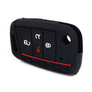 BLACK 4 Button Silicone Remote Key Cover Fob Case fit for VW Golf Polo 2017