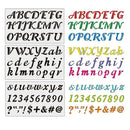 3x Plastic Letters Numbers Signs Alphabet Stencils Templates DIY Card Making