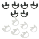 6 Pairs Replacement Medium Silicone Earbud for Two-Way Radio Audio Earphone