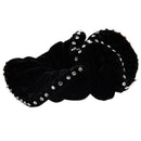Ladies Faux Rhinestone Decoration Elastic Velvet Hair Tie Scrunchy Holder B U7I2