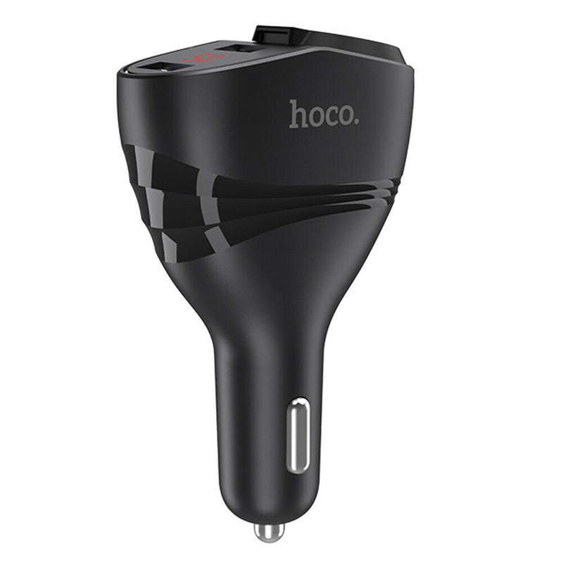 Z34 3.1A Dual USB Car Charger W/LED Display Universal Phone Car-Charger Black