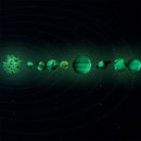 9pcs Cosmic Nine Planets Luminous Stickers Solar System Star Wall Stickers