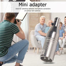 Zinc Alloy Mini XLR 3pin Female to XLR 3pin Male Adapter Plug Socket Connector