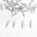50x Fishing Lures Pin Fixed Latch Screw Needle Worms Fishing Bait Tackle
