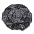 Western Cowboy  Long Bull Horn Rodeo Belt Buckles Large for Men