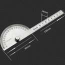 Stainless Steel 180 degree Protractor Angle Finder Arm Rotary Measuring Ruler