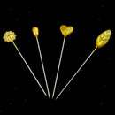 120 Piece Assorted Color Flower Leaves Hijab Scarf Shawl Pins Snag-Free Safety