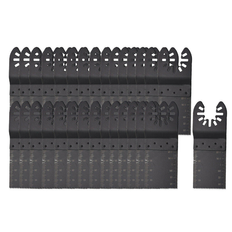 30Pcs Universal Oscillating Saw Blade Tool 34mm for Cutting Wood Softer Steel