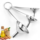 3pcs Set Home Kitchen Mini Stainless Steel Funnel For All Kinds Of Hip Flask