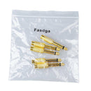 Fasdga 5pcs 6.35mm 1/4inch Male Mono Plug To RCA Female Jack Audio Adapter