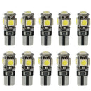 6X T10 LED Canbus Error Free 5 SMD Car Side Wedge light Bulb 168 194 W5W White