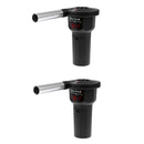 Handheld Electric BBQ Fan Reliable Outdoor for Camping Picnic Air Blower  Black