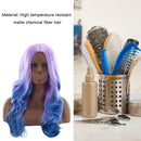 High Temperature Fiber Long Wavy Wigs Women Gradient Middle Part False Hair