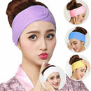 Women Towel Hair Band Wrap Wide Headband Spa Bath Shower Yoga Sport Make Up Wrap