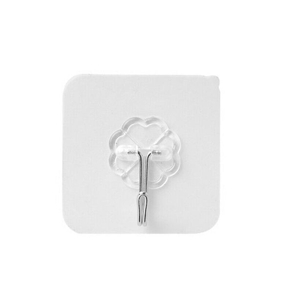 5X(20Pcs Hook Strong Transparent Suction Wall Sucker Hanger Waterproof Adh E1F1)