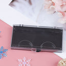 Plastic Eyelash Storage box Transparent Lid black Tray for Grafted eyelas Kw