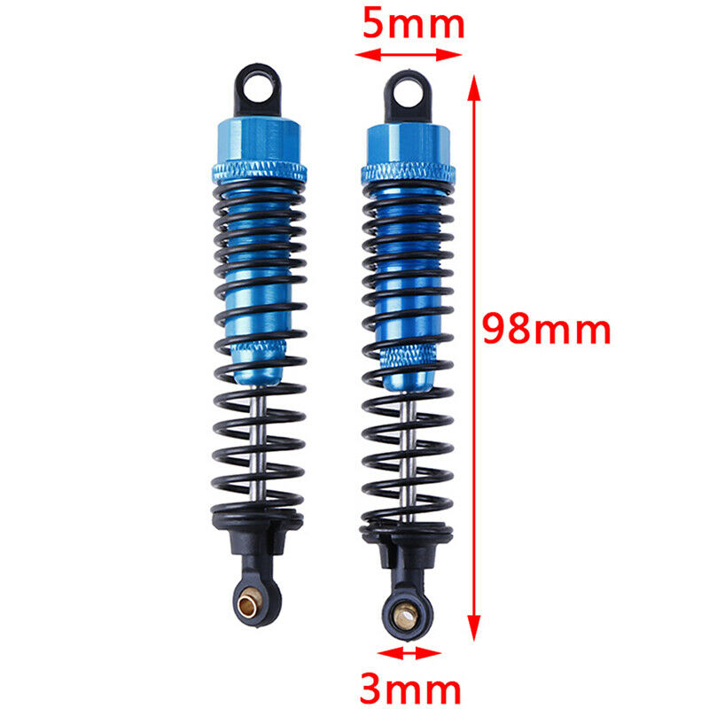2Pcs RC HSP 106004 (06038) Blue Alum Shock Absorber For 1:10 Off Road Buggy 3C