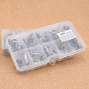 80Pcs Fishing Rod Guide Tip  Set Repair Kit Stainless Steel Frames with Fish Box