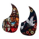 2 Pack PVC Folk Acoustic Guitar Pickguard Scratch Plate Accessories 180mm