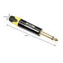 6.35mm Mono Male Plug Connector DIY Soldering Plug for Microphone (Yellow) A