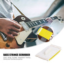 Guitar String Scrubber Fingerboard Cleaner for Electric Bass (White Yellow) A