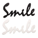 2pcs Smile Letter Sign Wall Decor for Home Wedding Wooden Letters Alphabet