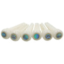 Guitar Bone Bridge Pins with 5.3mm Position Abanlone Dot for Acoustic Guita
