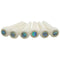 Guitar Bone Bridge Pins with 5.3mm Position Abanlone Dot for Acoustic Guita