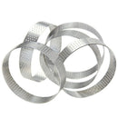 5Pcs/Set Stainless Steel Cake Making Molds Round Mousse Cake Fruit Pie Dess