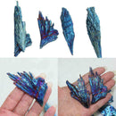 Quartz Crystal Rainbow Titanium Cluster VUG Mineral Healing F1K9 Specimen T N5D0