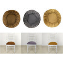 3Pcs Stretchable Dining Chair Seat Cover for Wedding Party Removable Gray