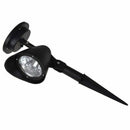 2 pcs 4 LED Solar Garden Lamp Spot Light Outdoor Lawn Landscape Spotlight L