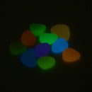 20X glow in the dark stones pebbles rock aquarium fish tank garden walk decor Kw
