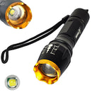 2000lm Flashlight XM-L T6 LED Zoom Military Super Bright Torch 18650