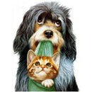 Diamond Painted Animal Dog And Cat 5D Diamond Embroidery Sale Diamond Pictu