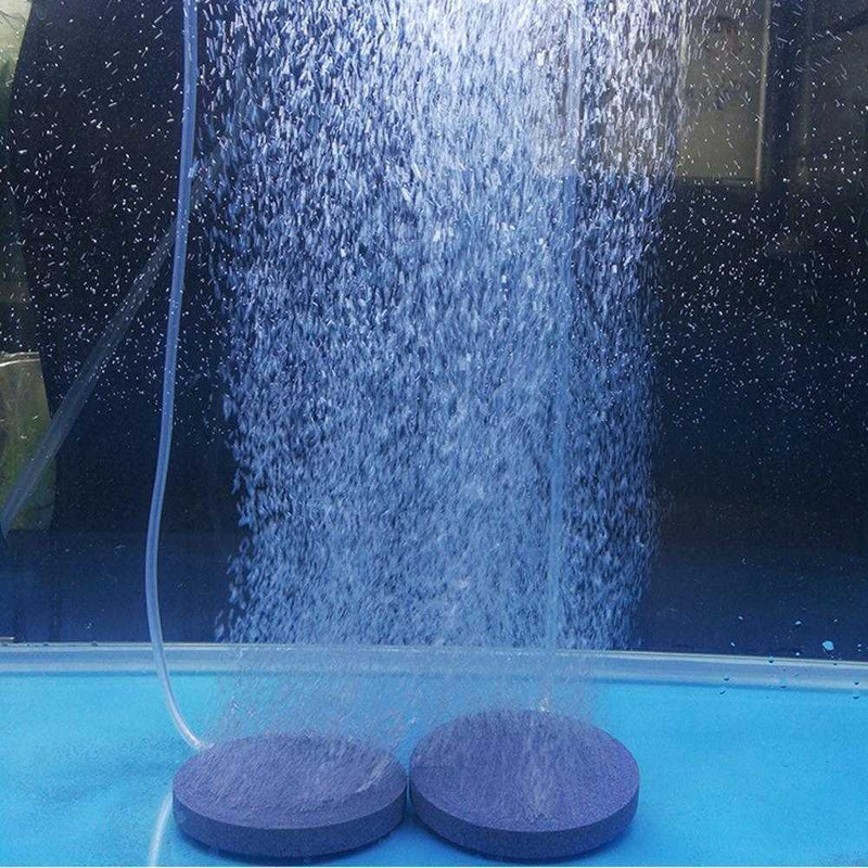 New Air Bubble Disk Stone Aerator Aquarium Fish Tank Pond Oxygen Pump Airstone