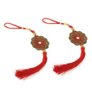 Qing Dynasty Red Chinese Knot Luck Coins Wealth Home Decor Ornament style 10