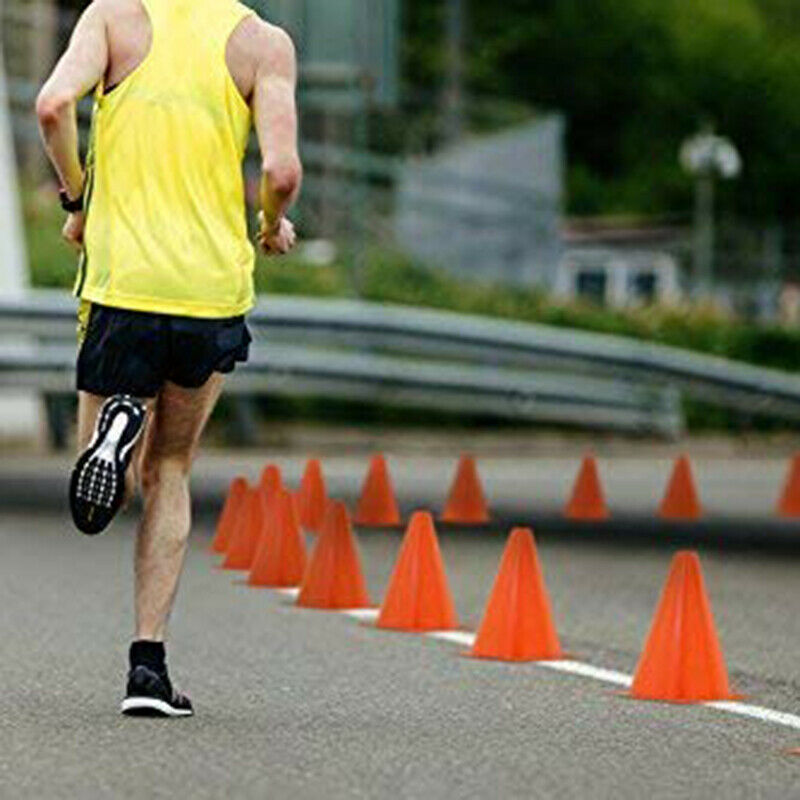 7-Inch Plastic Traffic Cones (6-Pack) Multi-Purpose Cone Physical Education X9K8