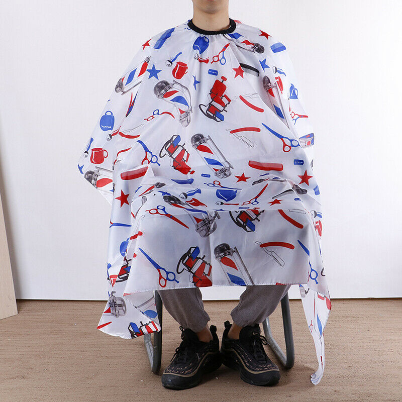 Salon Haircut Hairdressing Cape Waterproof Barber Hair Gown Wrap Cloth Apron FT