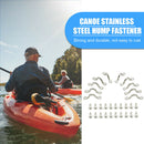 10pcs Stainless Steel Kayak Canoe Boat Pull Handle Buckles with Screws Sailboat