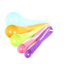 5 in 1 Colorful Plastic Measuring Spoons Set Kitchen Baking Tools