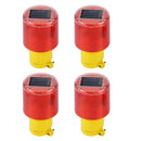 4x Solar Security Alarm Strobe Signal Safety Warning Flashing LED Red Lights
