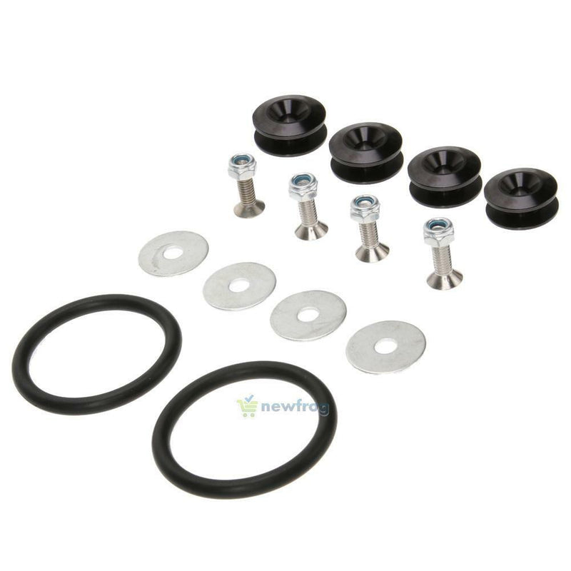 Quick Release Fasteners For Car Bumpers Trunk Fender Hatch Lids Kit Black