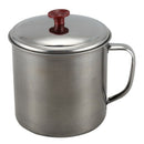 Stainless Steel Lid 4 inch Dia Capacity Water Cup Drink Mug A9M2