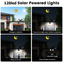 120LED Solar Wall Light Folding Deformed Waterproof Sensor Lamp for Street