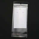 100 Sets Ear Hooks Earring Display Cards 9cmx5cm with Self Adhesive Bags 15