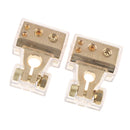 Pair Copper Alloy Positive Negative Battery Terminals Quick Connect Clamps for